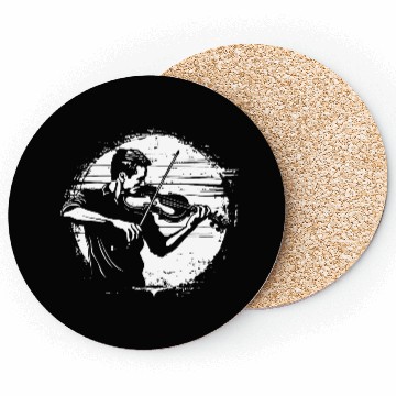 Discover Violin Boy Sketch Coasters