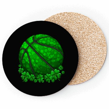 Discover Basketball Shamrock Lucky Clover St Patrick's Day Coasters