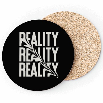 Discover Distorted Reality – Abstract Typography Coasters