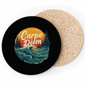 Discover Carpe Diem Seize the Day Gift Coasters