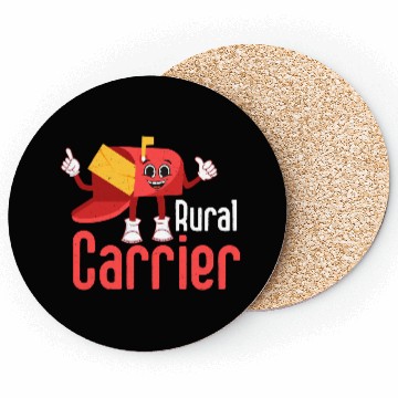 Discover Rural Carrier Mailman Postal Worker Coasters