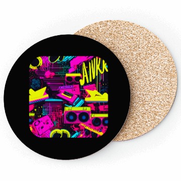 Discover Vintage 80s party old school Coasters