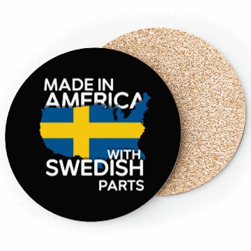 Discover Made In America With Swedish Parts USA US Coasters