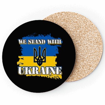 Discover We Stand With Ukraine Support Coasters