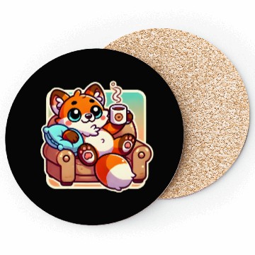 Discover Harmony: Fox and Coffee Coasters