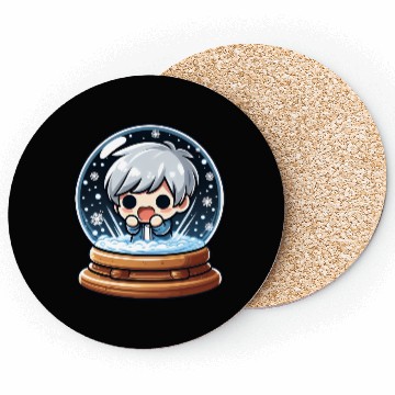 Discover Winter Wonder Globe Coasters