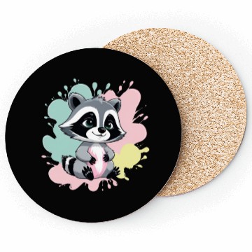 Discover Bambino! - Baby Raccoon Coasters