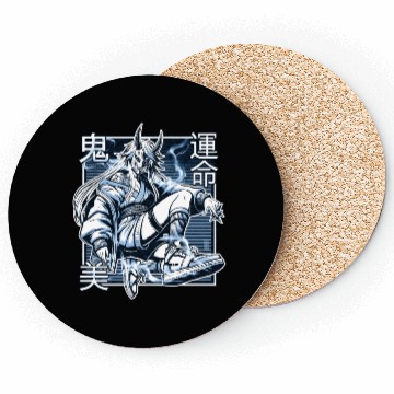 Discover Blue Kunoichi Demon Coasters