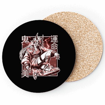 Discover Red Kunoichi Demon Coasters