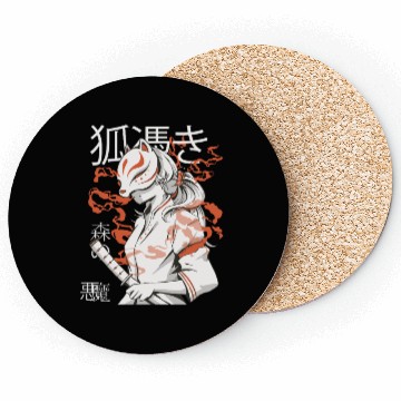 Discover Kitsune Warrior Spirit Coasters