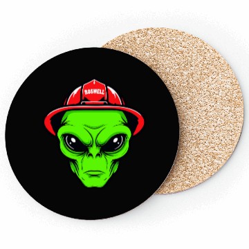 Discover Grey Alien Fireman Coasters