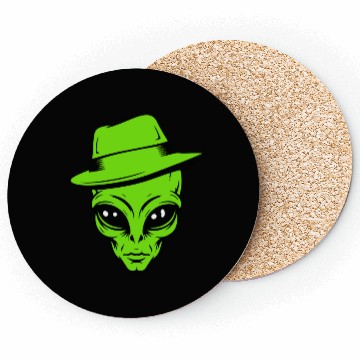 Discover Grey Alien Retro Gangster Coasters
