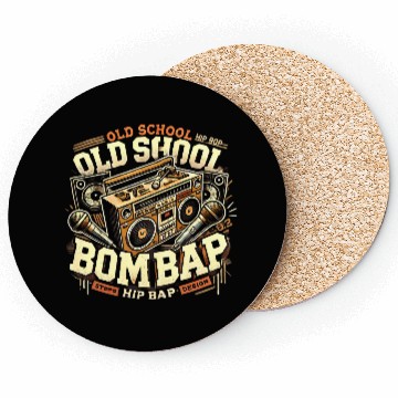 Discover Old School Hip Hop Boom Bap Retro Design Coasters