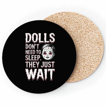 Discover Creepy Dollmaking Haunted Doll Collector Coasters