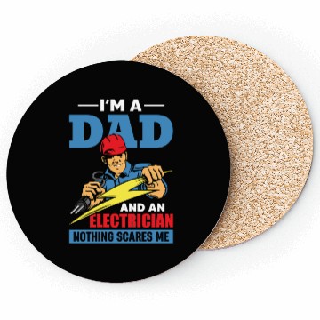 Discover Electrician Dad – Fearless Father Coasters