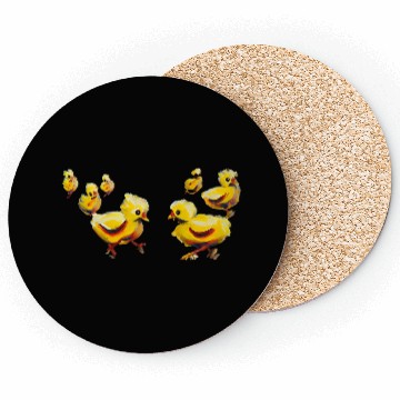 Discover Panic of chickens Coasters