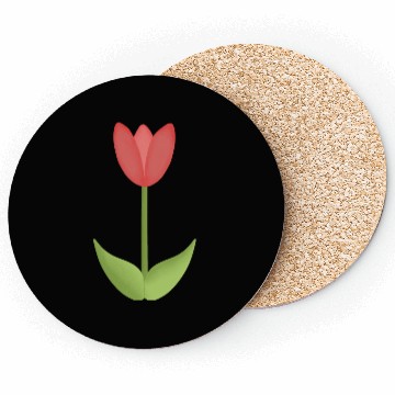 Discover pink tulip Coasters