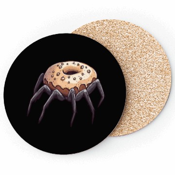 Discover Donut Spider Funny Creative Motif Coasters