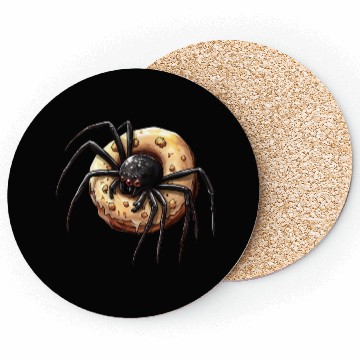 Discover Donut Spider Funny Creative Motif Coasters