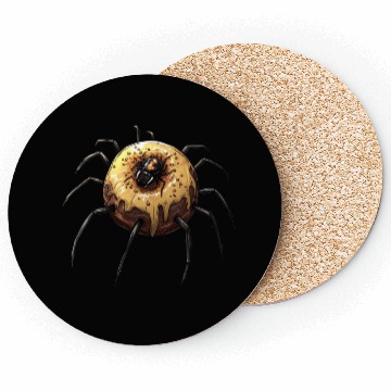 Discover Donut Spider Funny Creative Motif Coasters