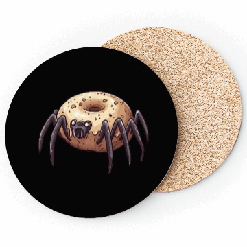 Discover Donut Spider Funny Creative Motif Coasters