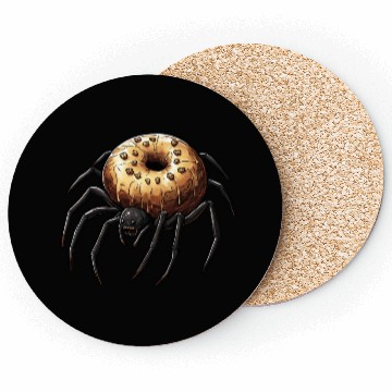 Discover Donut Spider Funny Creative Motif Coasters