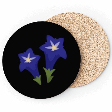 Discover blue gentian flowers Coasters