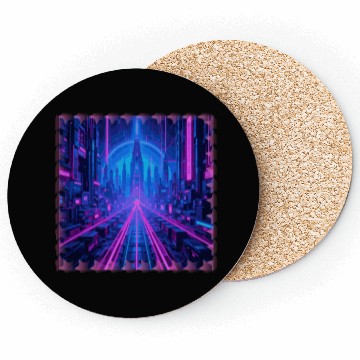 Discover Cyberpunk Dreamscape Coasters