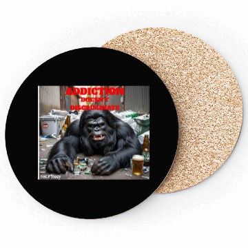 Discover Bigfoot Sober Tough Coasters