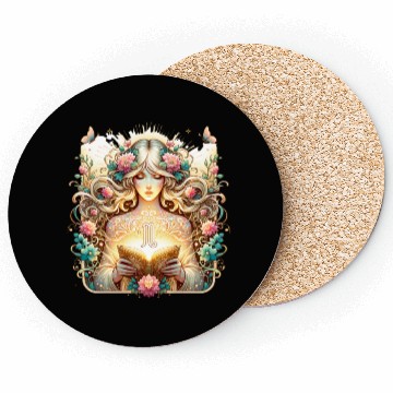 Discover Virgo - Starlit Goddess of Purity Coasters