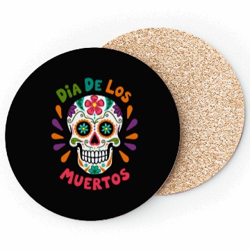 Discover Mexico Día de los Muertos Skull Coasters