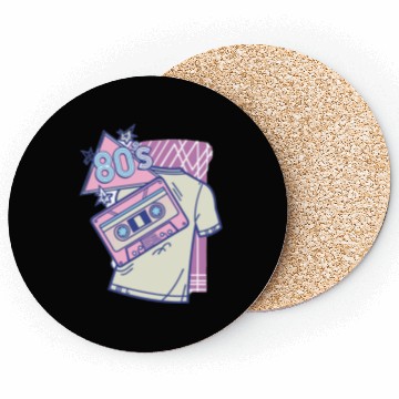 Discover Retro Neon Aesthetic – 80s & 90s Vintage Coasters
