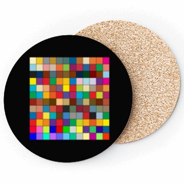 Discover "Vibrant Multi-Color Square Box Design Coasters"