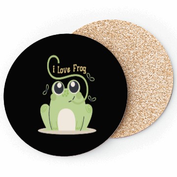 Discover i love frog Coasters