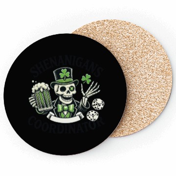 Discover Shenanigans Coordinator Sankt Patrick Tag Coasters