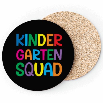 Discover Kindergarten Squad Teacher Back To School Coasters