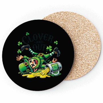 Discover clover and out St. Patrick's Day Coasters