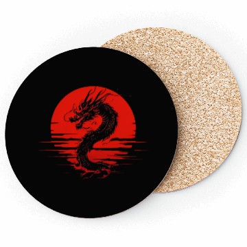 Discover Dragon Rising Under the Blood Moon Coasters