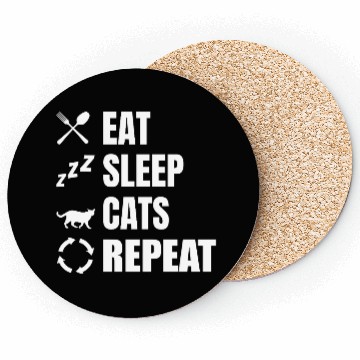 Discover Cat Owner Daily Routine Coasters