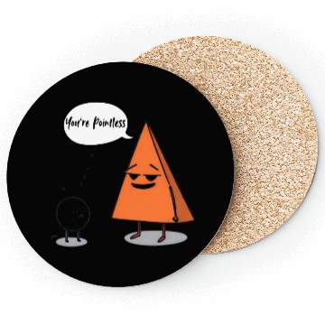 Discover Geometric Humor The Pointless Circle Coasters