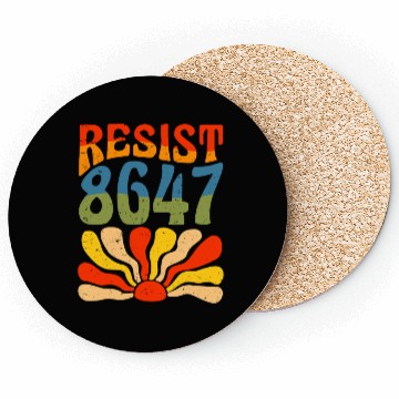 Discover Retro Resistance Sunrise Coasters