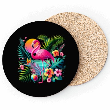 Discover Flamingo Design Coasters