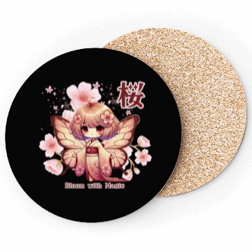 Discover Bloom with Magic - Kawaii Sakura Fairy Coasters