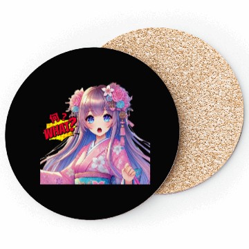 Discover Kawaii Kimono Girl Coasters