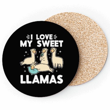 Discover Llama Lover - I love my sweet Llamas Coasters