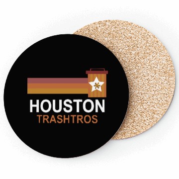 Discover Houston Trashtros Asterisks Coasters