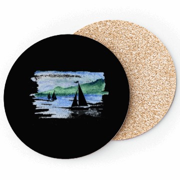 Discover Watercolor Boats Coasters