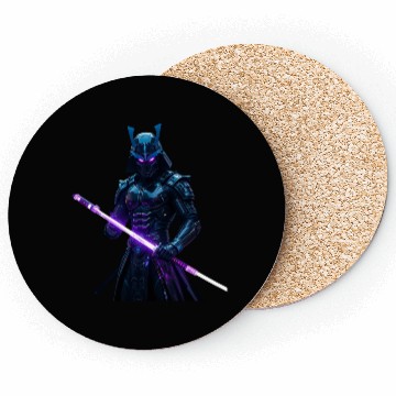 Discover Cyberpunk City Samurai new style Coasters