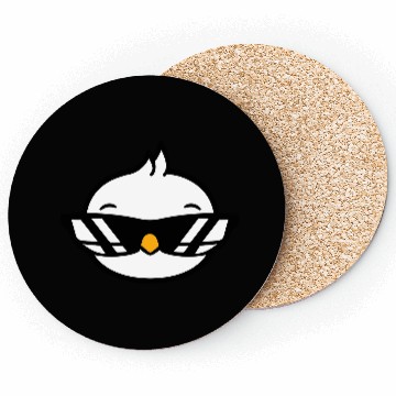Discover Bird Sunglasses Cool Black Glasses Coolness Duck Coasters