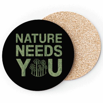 Discover Nature Needs You Earth Day Coasters